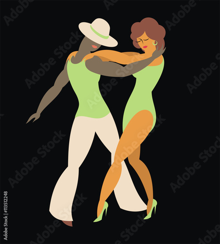 lady and gentleman dance Latin America dance salsa