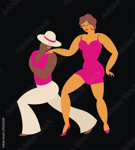 lady and gentleman dance Latin America dance salsa