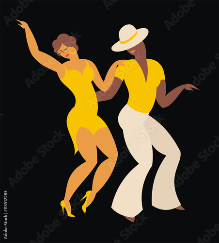 lady and gentleman dance Latin America dance salsa