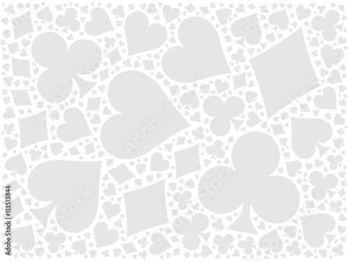 Poker card suits background