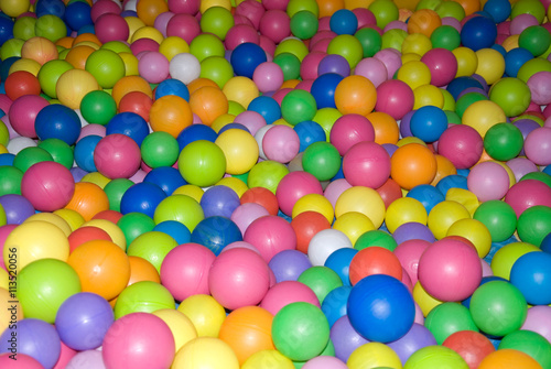 Background of many colourful balls