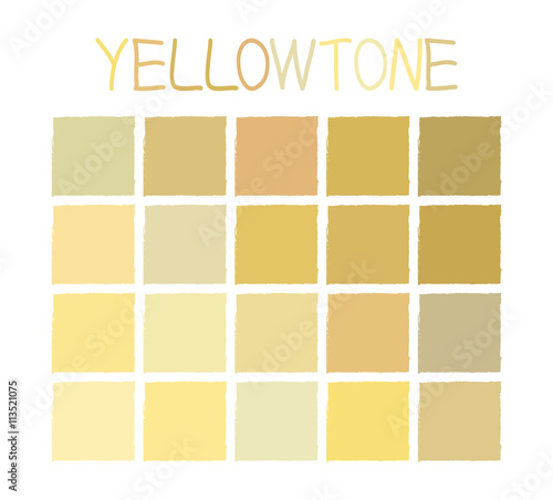 Yellowtone Color Tone without Name Vector Illustration