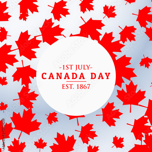 canada day background with leafs © starlineart
