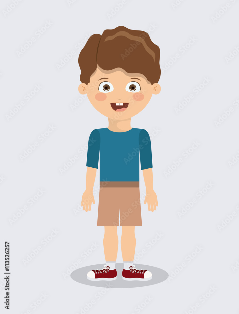 Fototapeta premium boy character design 