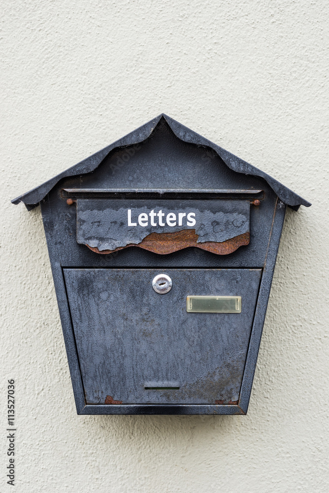 Old Vintage rusty letterbox 