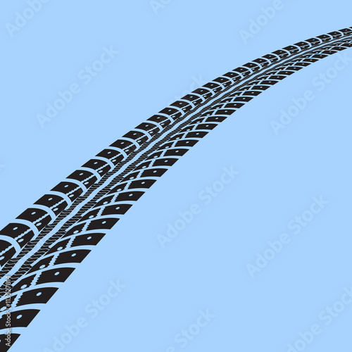 Tire tracks vector
