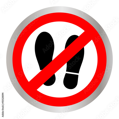 Not Walk icon great for any use.