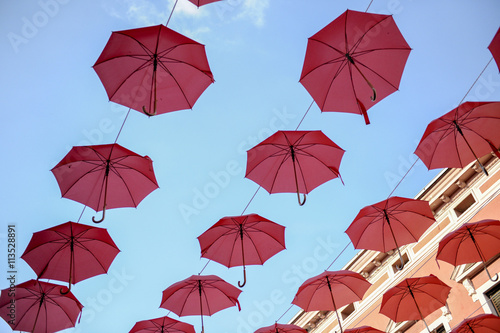 Floating Umbrellas - Cakovec  Croatia.