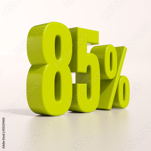 Percentage sign, 85 percent