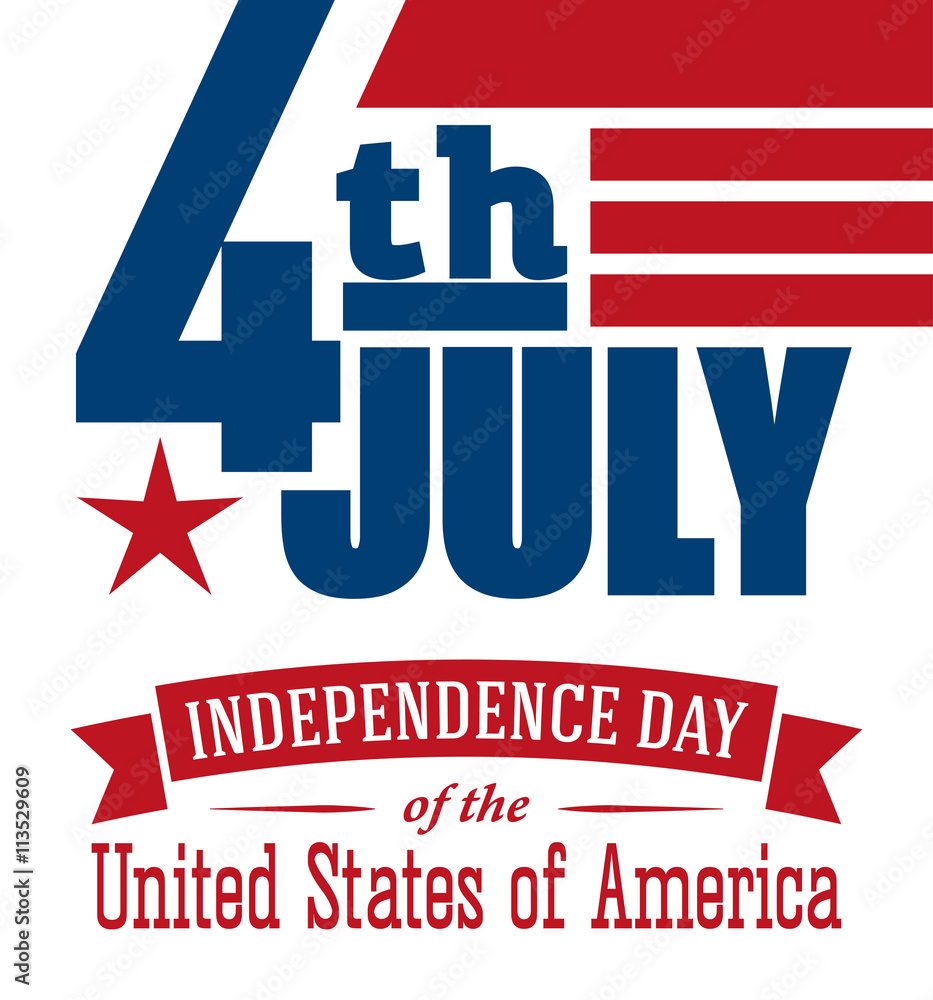 American independence day design. Fourth of July banner American independence day design. Fourth of July banner