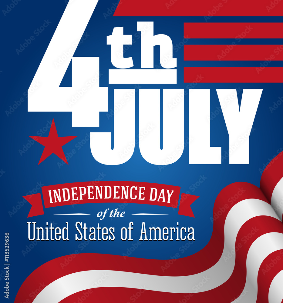American independence day design. Fourth of July banner American independence day design. Fourth of July banner