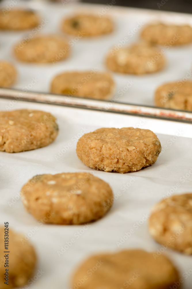 Cropped image of cookies with nuts