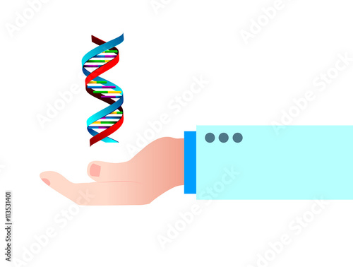 mano, braccio, dna, scienza, biologia