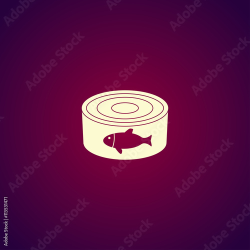 cans - canned food. Vector concept illustration for design