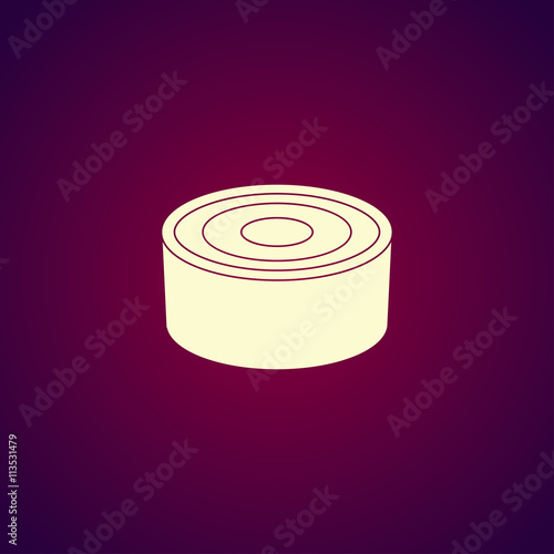 cans - canned food. Vector concept illustration for design
