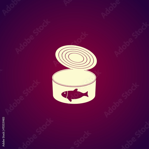 cans - canned food. Vector concept illustration for design