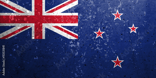 Newzeeland Grunge Flag photo