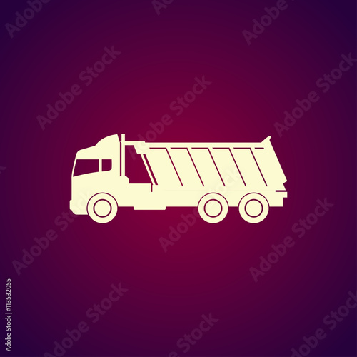 Truck icon. Vector concept illustration for design.