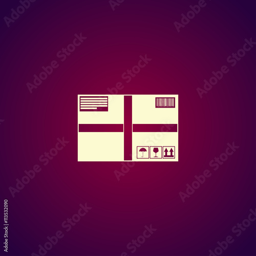 Box icon. Vector concept illustration for design