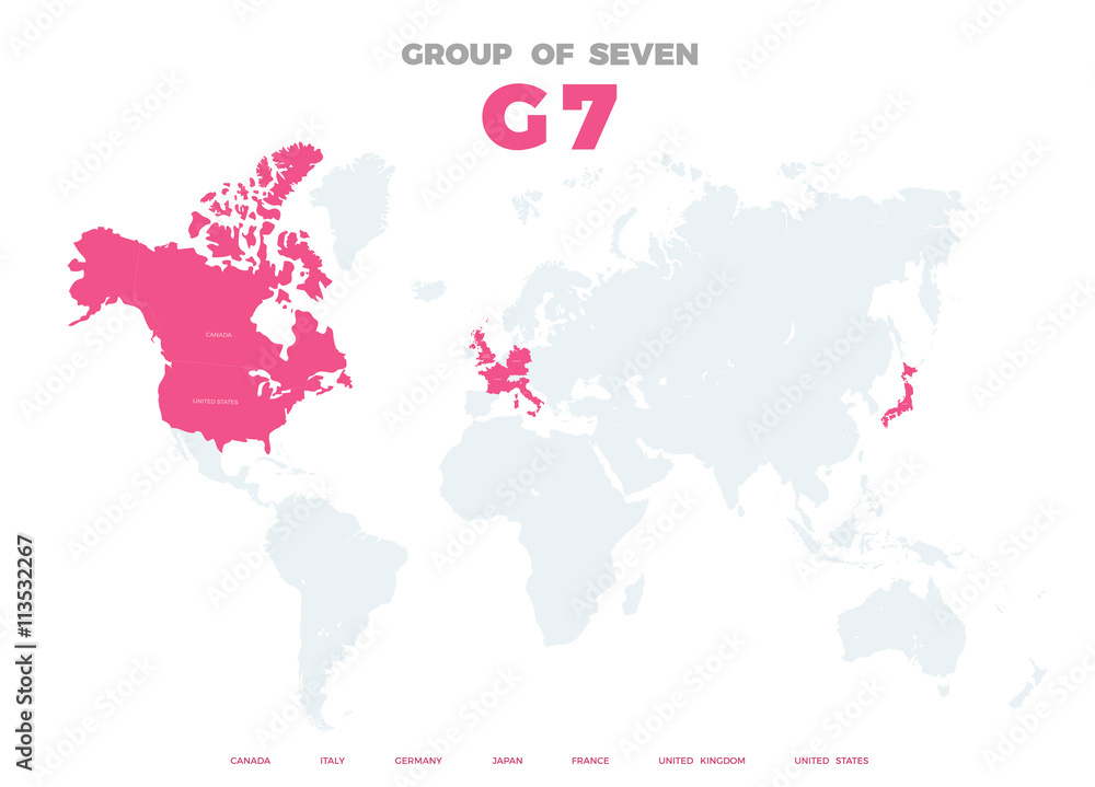 Naklejka premium Group of Seven