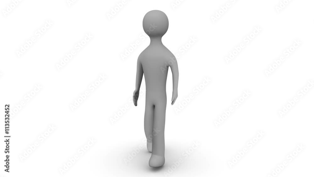 Animated character walks. Seamless loop. Alpha channel. Animated character walks. Seamless loop. Alpha channel.