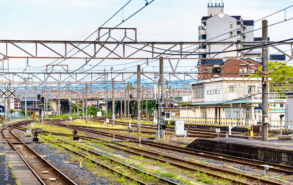 View of Oji Station in Nara