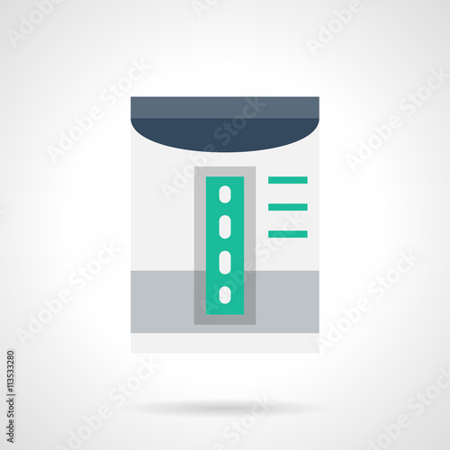 Household dehumidifier flat color vector icon