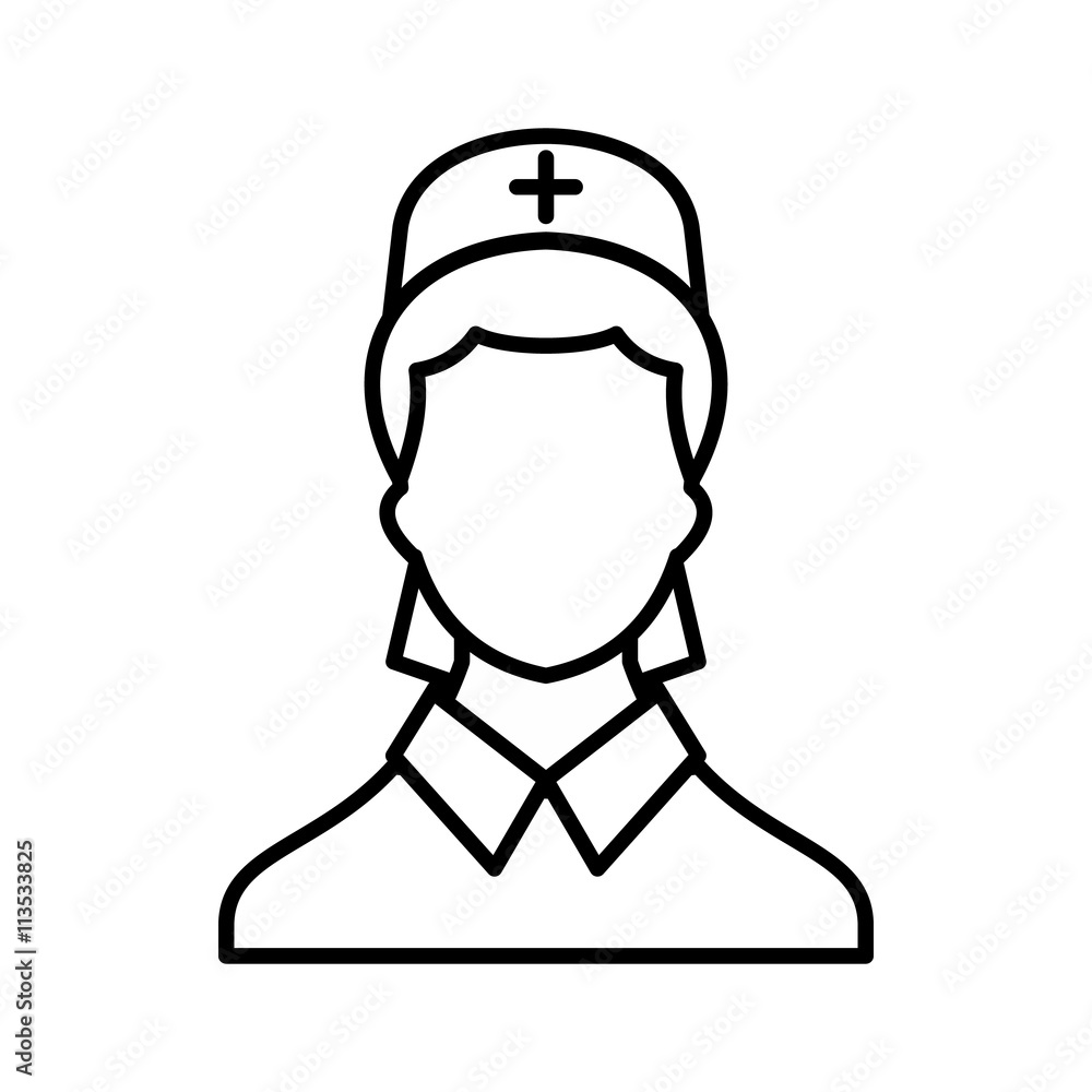 Doctor icon, outline style