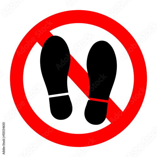 Not Walk icon great for any use.