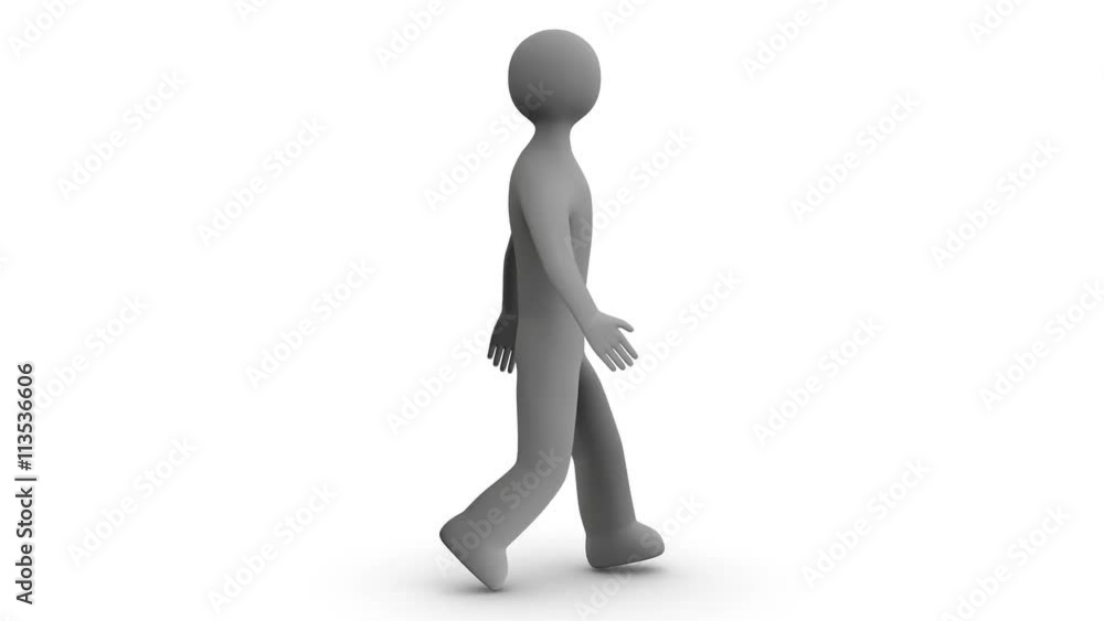 Animated character walks. Seamless loop. Alpha channel. Animated character walks. Seamless loop. Alpha channel.