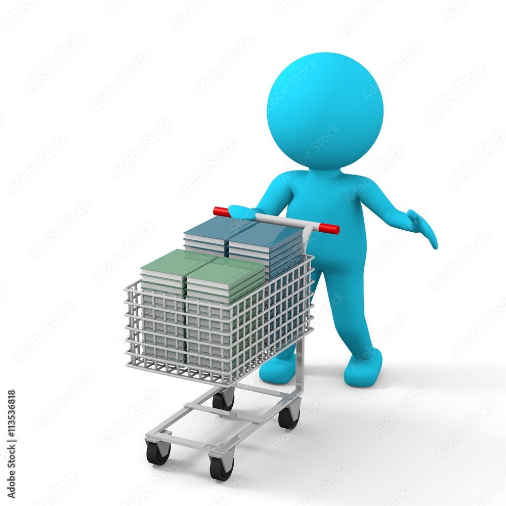 people shopping 3D illustration people shopping 3D illustration