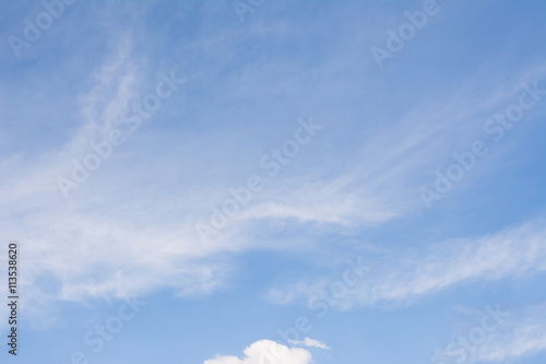 bright sky with white cloud background