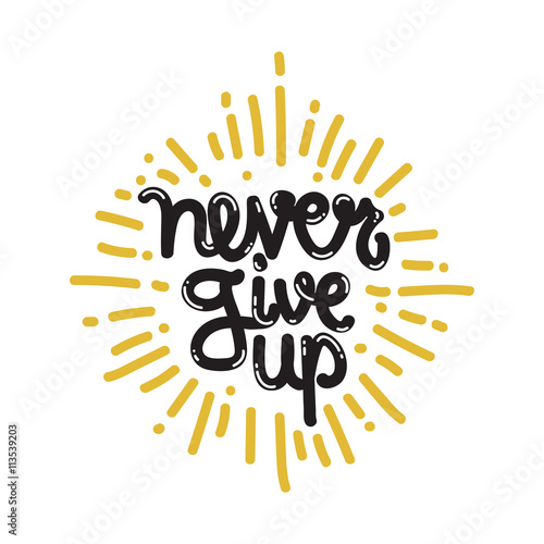 Poster Never Give Up