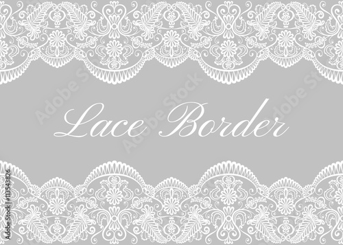 White lace borders