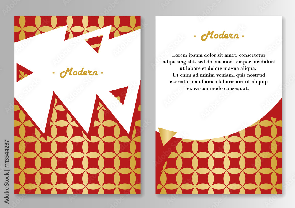 Vector brochure pages template. Vector brochure pages template.