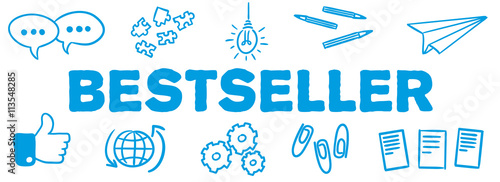 Stick Figure Series Banner Blue / Bestseller