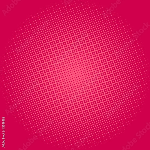 Pop Art Background, Dots on Pink Background, Halftone Background, Retro Style, Vector Illustration