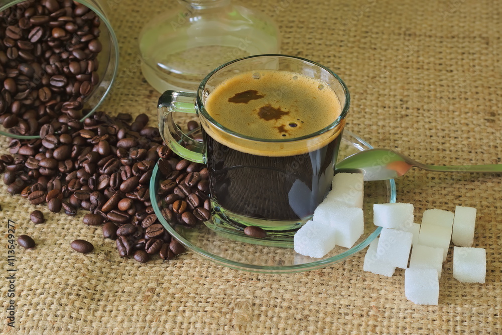 Obraz premium Filiżanka kawy.