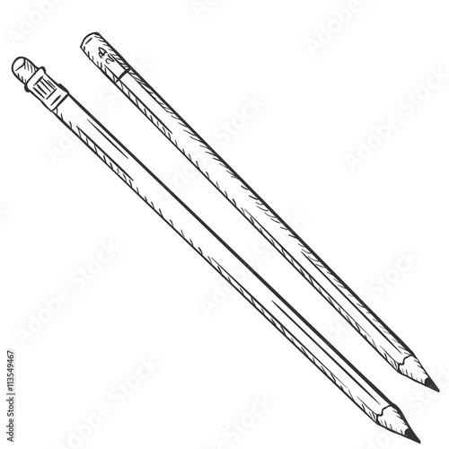 Two Vector Sketch Pencils