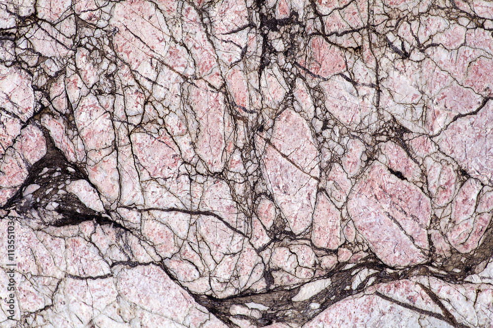 Fototapeta premium Marble texture with pink tint