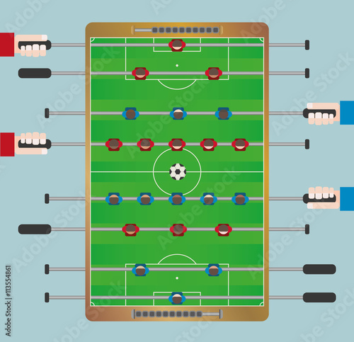  Football Table Game from top