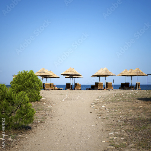 Beach at Cirali, the Turkish Riviera (Turkey)