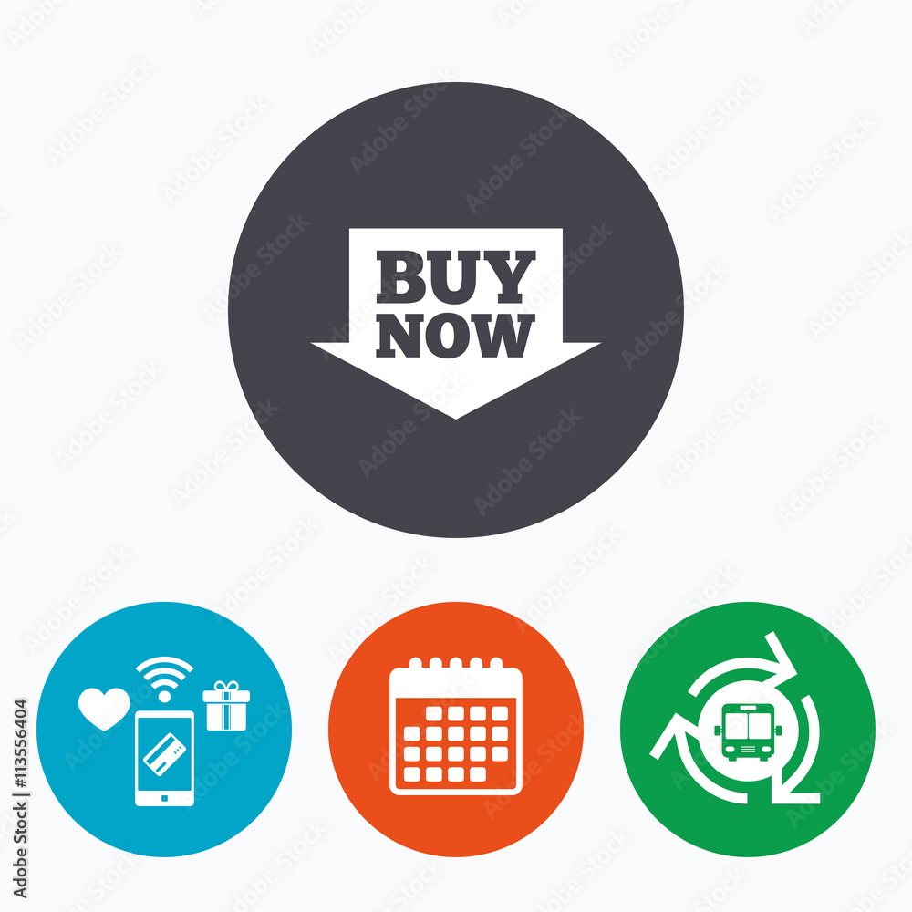 Buy now sign icon. Online buying arrow button. Buy now sign icon. Online buying arrow button.