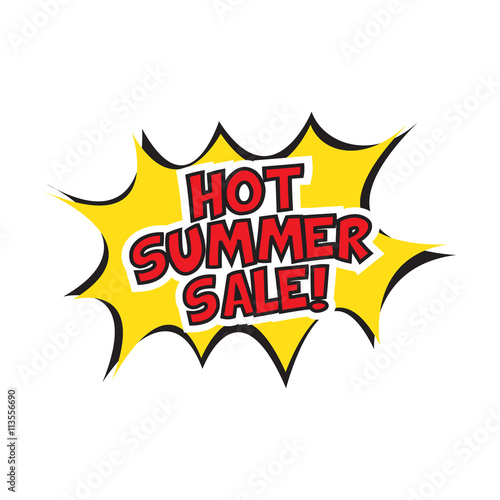 Hot summer sale banner design.