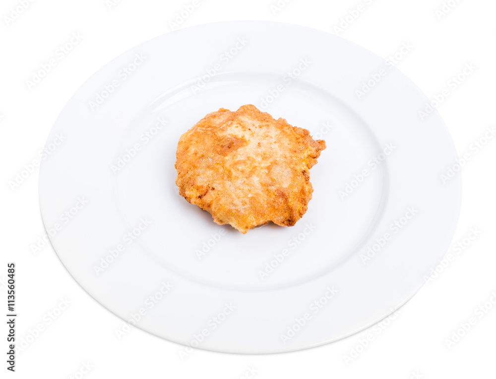 Battered pork fillet cutlet. Battered pork fillet cutlet.
