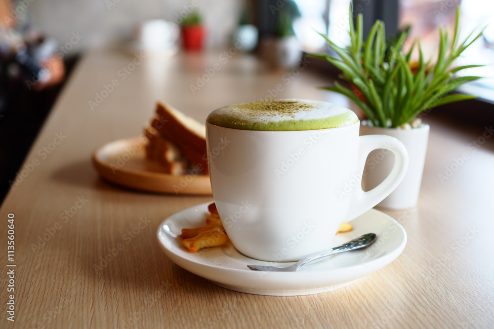 green tea latte art green tea latte art
