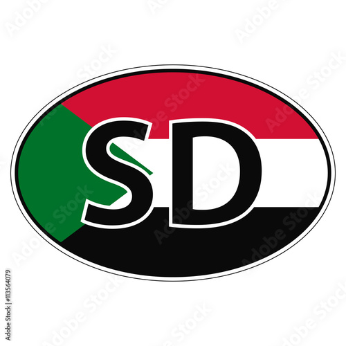 Sticker on car, flag Republ...
