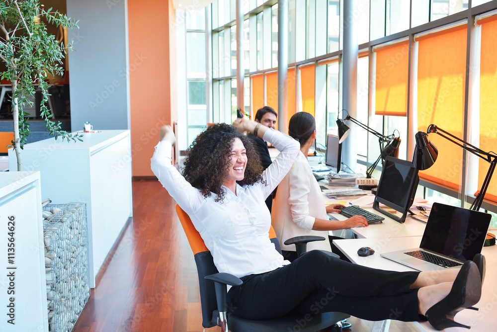 Startup business people group working everyday job at modern office. Startup business people group working everyday job at modern office.