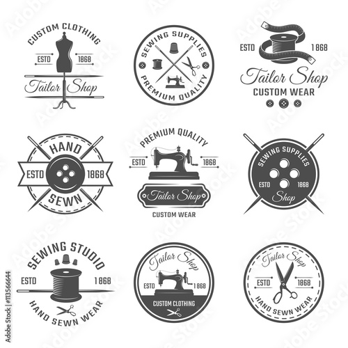 Black Tailor Emblem Set