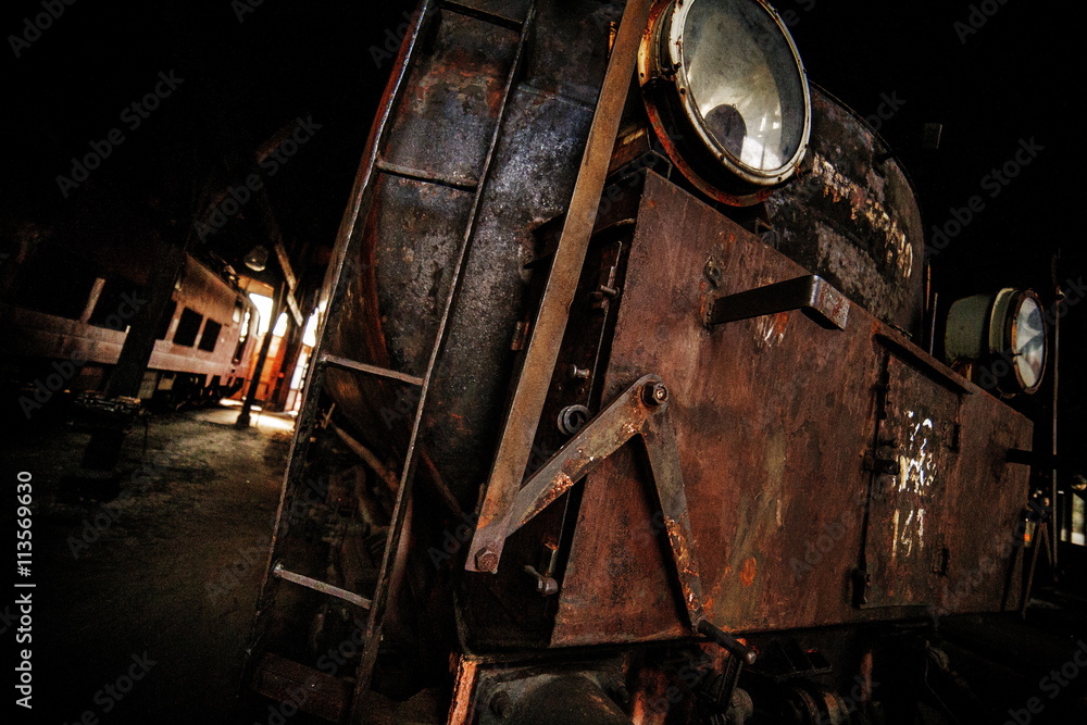Old Retro Steam Train History